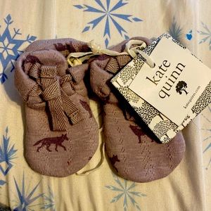 6-12 month Kate Quinn booties organic cotton
